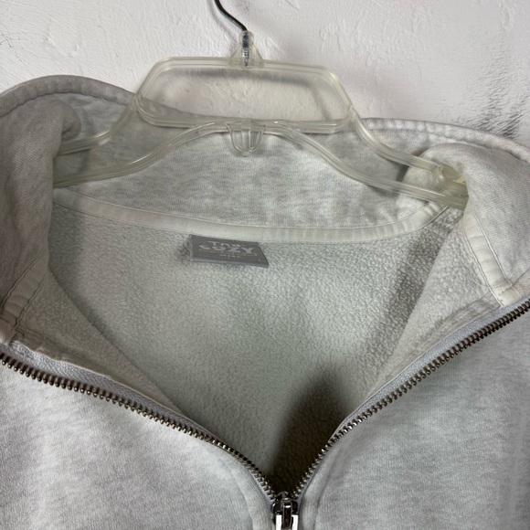 Aritzia TNA Cozy Fleece Mega Pullover Sweatshirt Sweater Heather Grey Light Knit - Picture 9 of 14